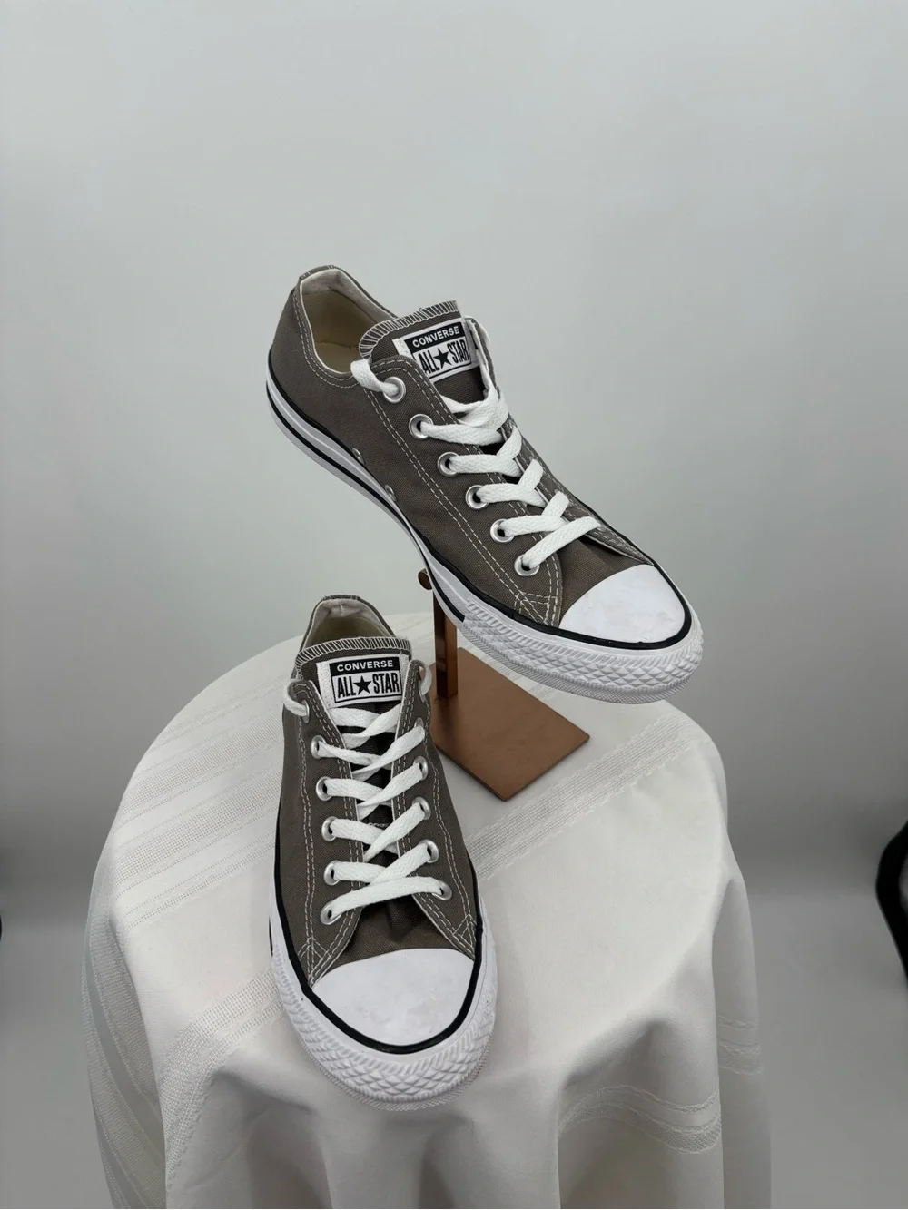 Converse Chuck Taylor All Star Gray Canvas, Size Women’s 9 Men’s 7